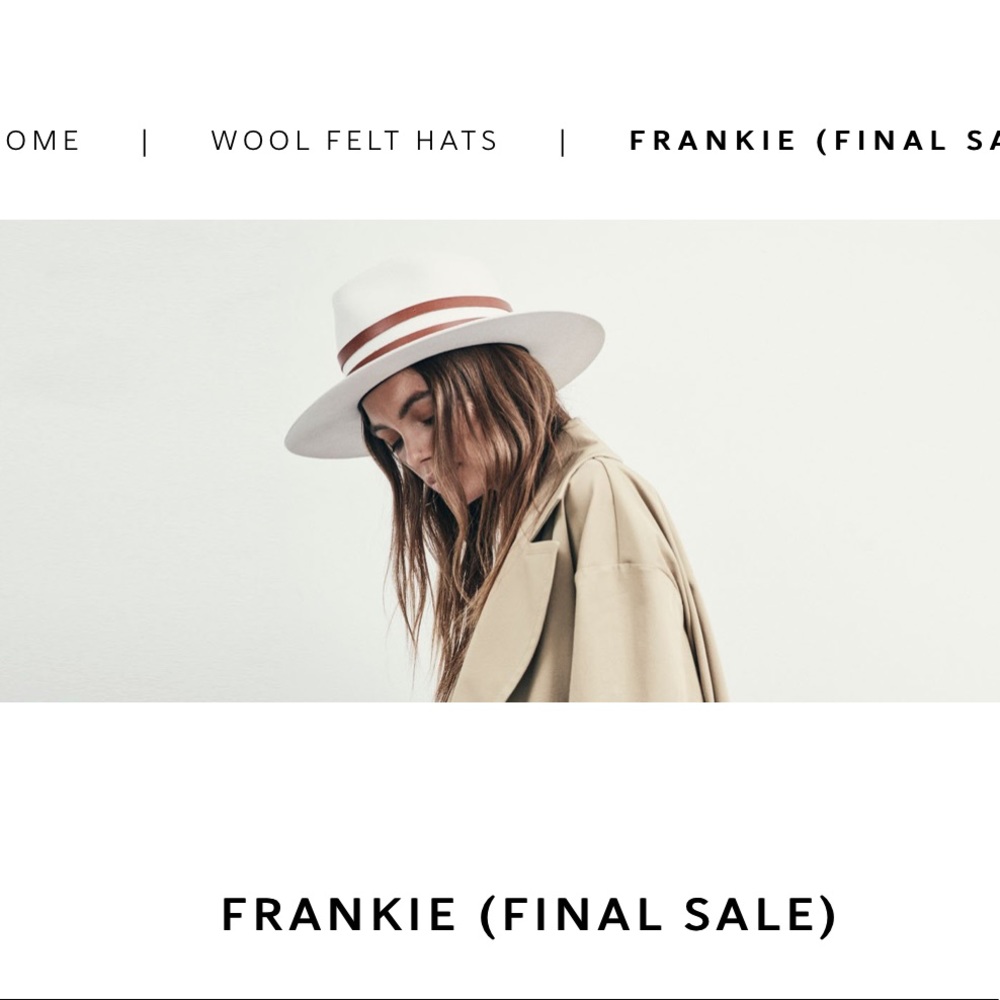 ISO Janessa Leone Frankie Hat size medium